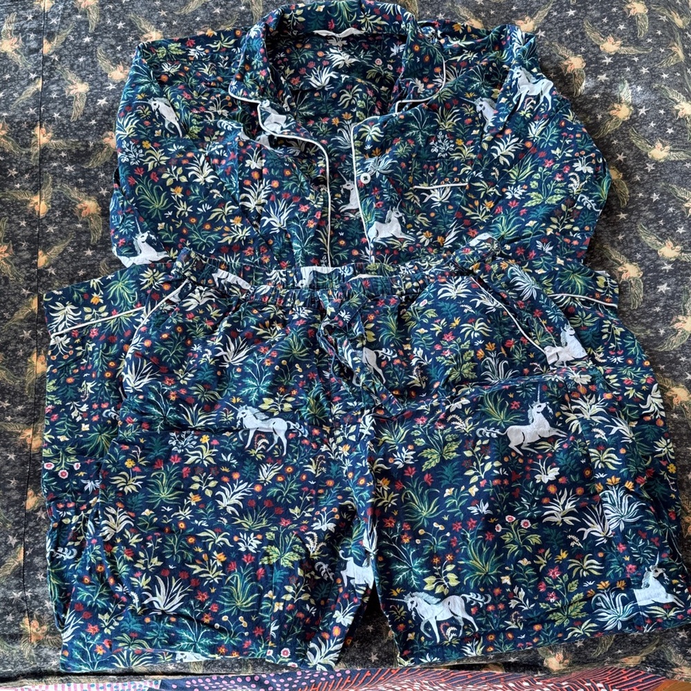 Printfresh Unicorn Garden pajamas